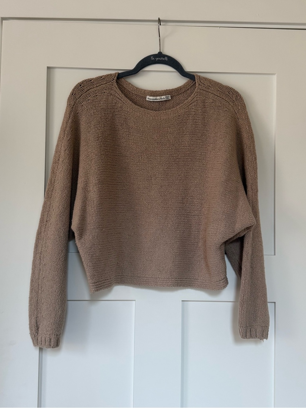 Abercrombie & Fitch Crewneck Sweater Taupe